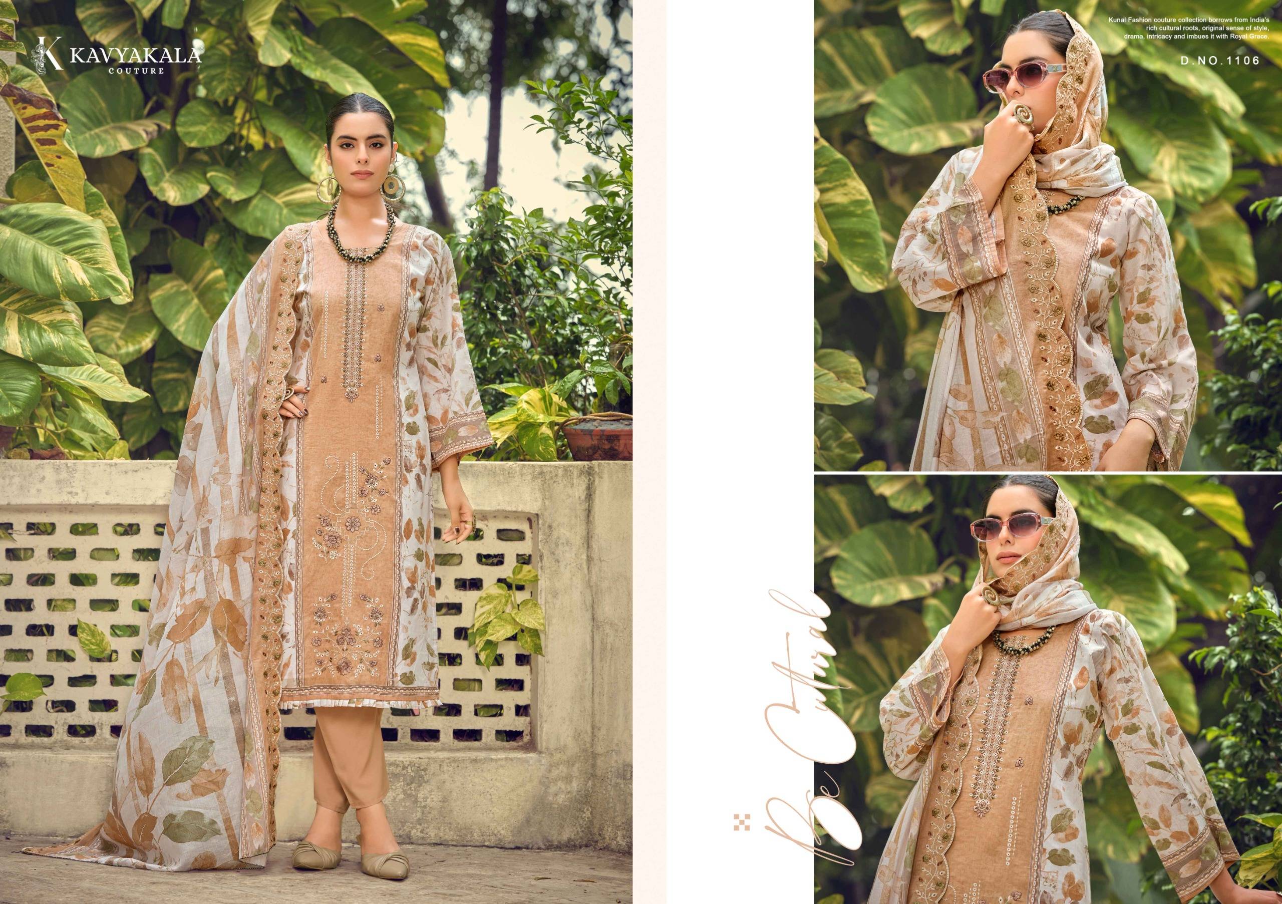 BIN SAEED Vol 11 ‎By KAVYA‎‎ KALA 1101 To 1108 Series Beautiful Festive Suits Stylish Fancy Colorful Casual Wear & Ethnic Wear PURE‎ CAMBRIC Print Dresses At Wholesale Price